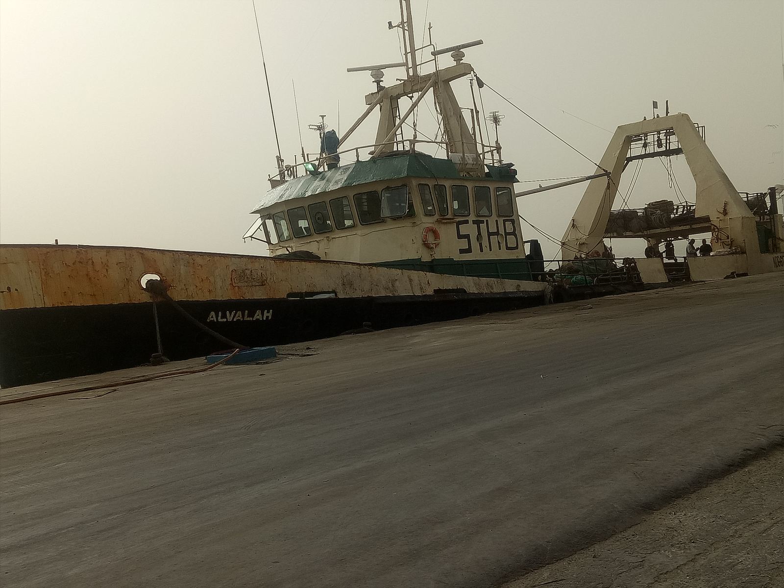 Navire Alvalah au port de Nouadhibou